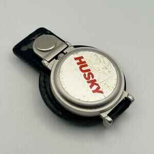 Husky Silver-tone Stainless Steel Pocket Watch Working New Battery
